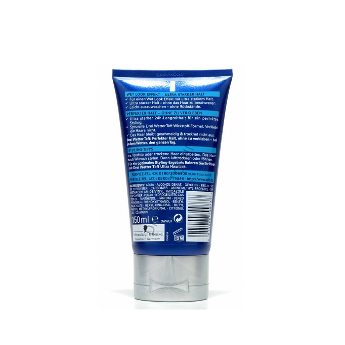 ژل حالت دهنده مو تافت مدل Ultra Wet Gel