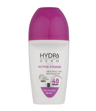 رول ضد تعریق زنانه هیدرودرم مدل Active Power حجم 50 میلی لیتر
