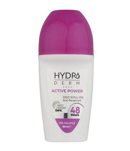 رول ضد تعریق زنانه هیدرودرم مدل Active Power حجم 50 میلی لیتر