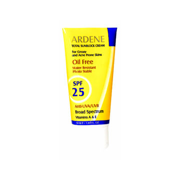 کرم ضد آفتاب بدون رنگ آردن فاقد چربی spf25