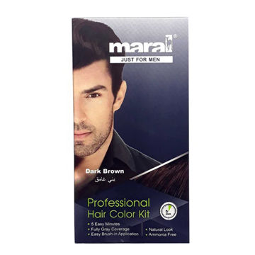 کیت رنگ موی مردانه مارال مدل Dark Brown حجم 100 میلی لیتر