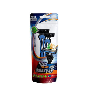 خودتراش مردانه سه لبه PerLife مدل Galaxy3 بسته 2 عددی