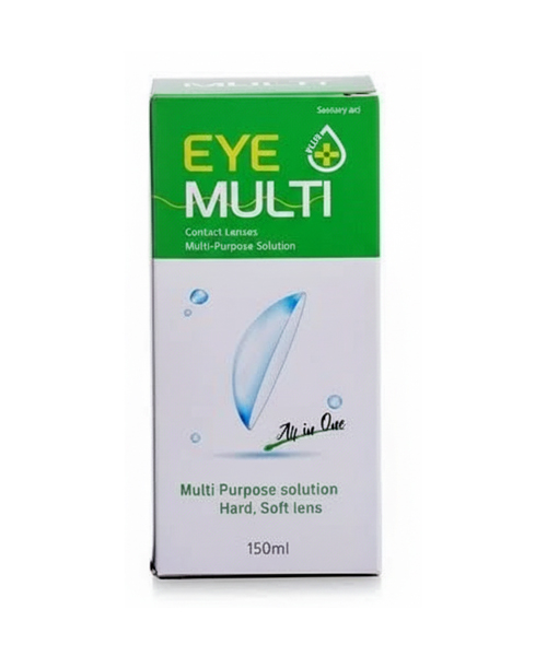 محلول لنز چند منظوره آی پلاس مولتی حجم 150 میلی لیتر