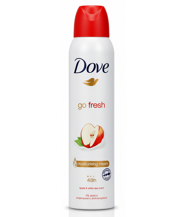 اسپری ضد تعریق زنانه داو با رایحه سیب مدل go fresh حجم 250 میلی لیتر