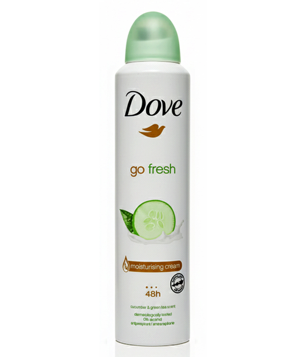 اسپری ضد تعریق زنانه داو با رایحه خیار مدل go fresh حجم 250 میلی لیتر