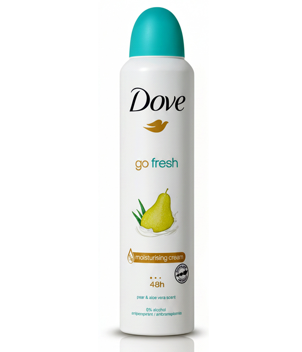 اسپری ضد تعریق زنانه داو با رایحه گلابی مدل go fresh حجم 250 میلی لیتر