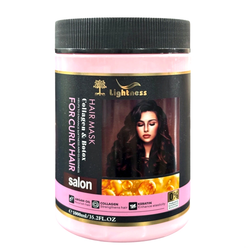 ماسک موی فر لایتنس حاوی کلاژن و بوتاکس حجم 1000میلی لیتر