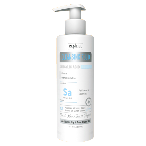 فلوئید فیس واش سالسیلیک اسید صورت رندل مناسب پوست‌های چرب و مستعد آکنه حجم 250 میلی لیتر