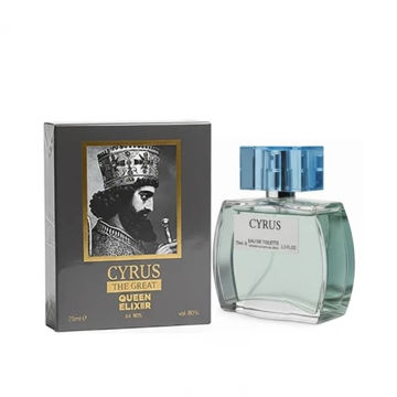 ادکلن مردانه کویین الکسیر مدل کوروش کبیر حجم 75 میلی لیتر